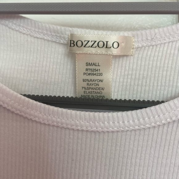 size small bozzolo white tee: semi cropped; in great condition - Picture 3 of 3